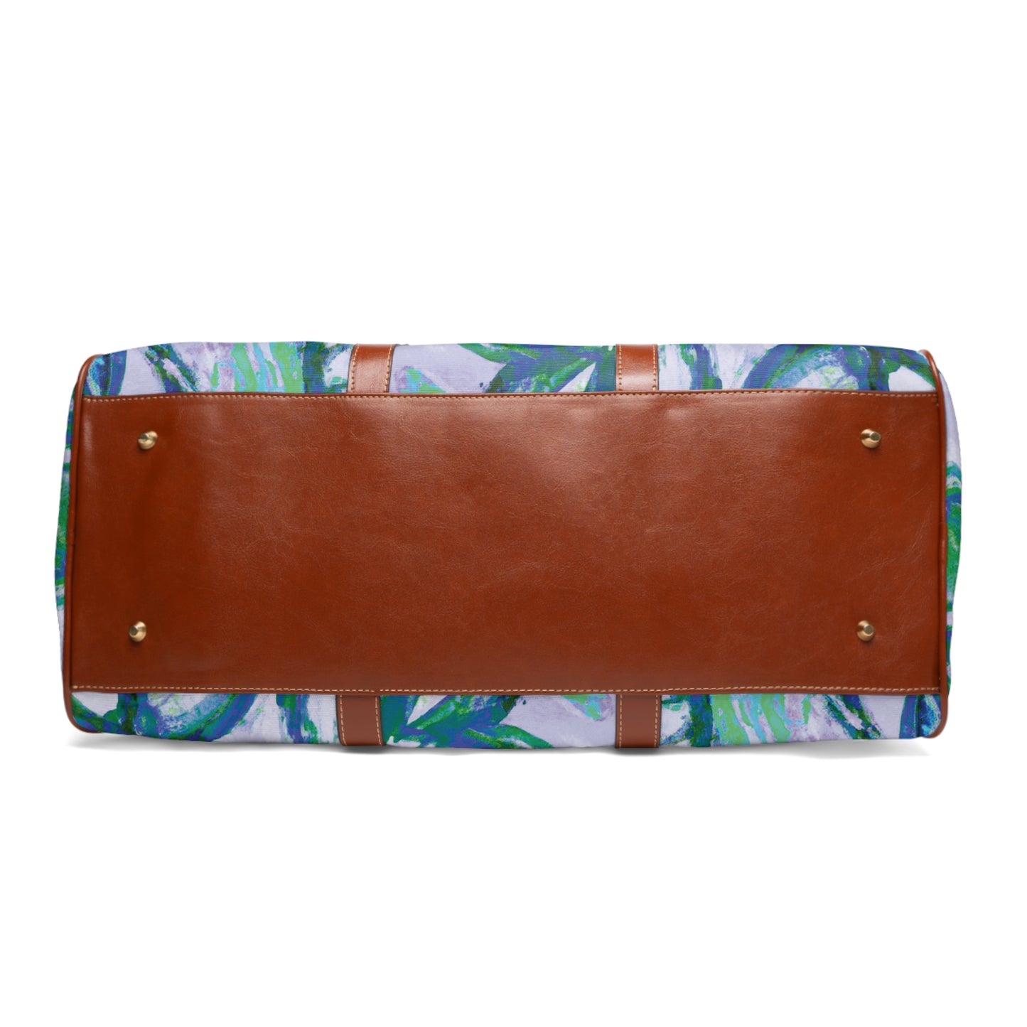 Tropical Waterproof Travel Bag - Perfect for Beach Getaways / Tropical Doodles, Lilac