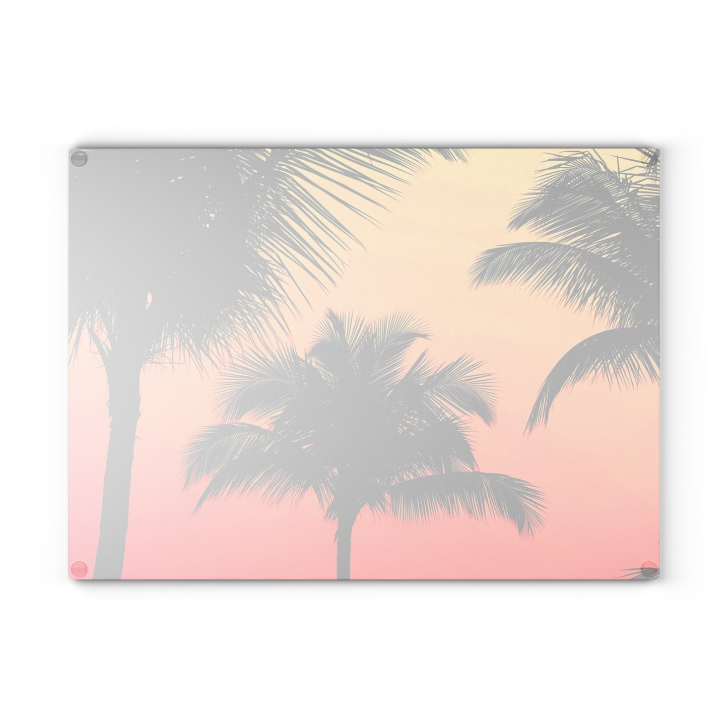 Glass Cutting Board, 2 sizes - Palm Glow