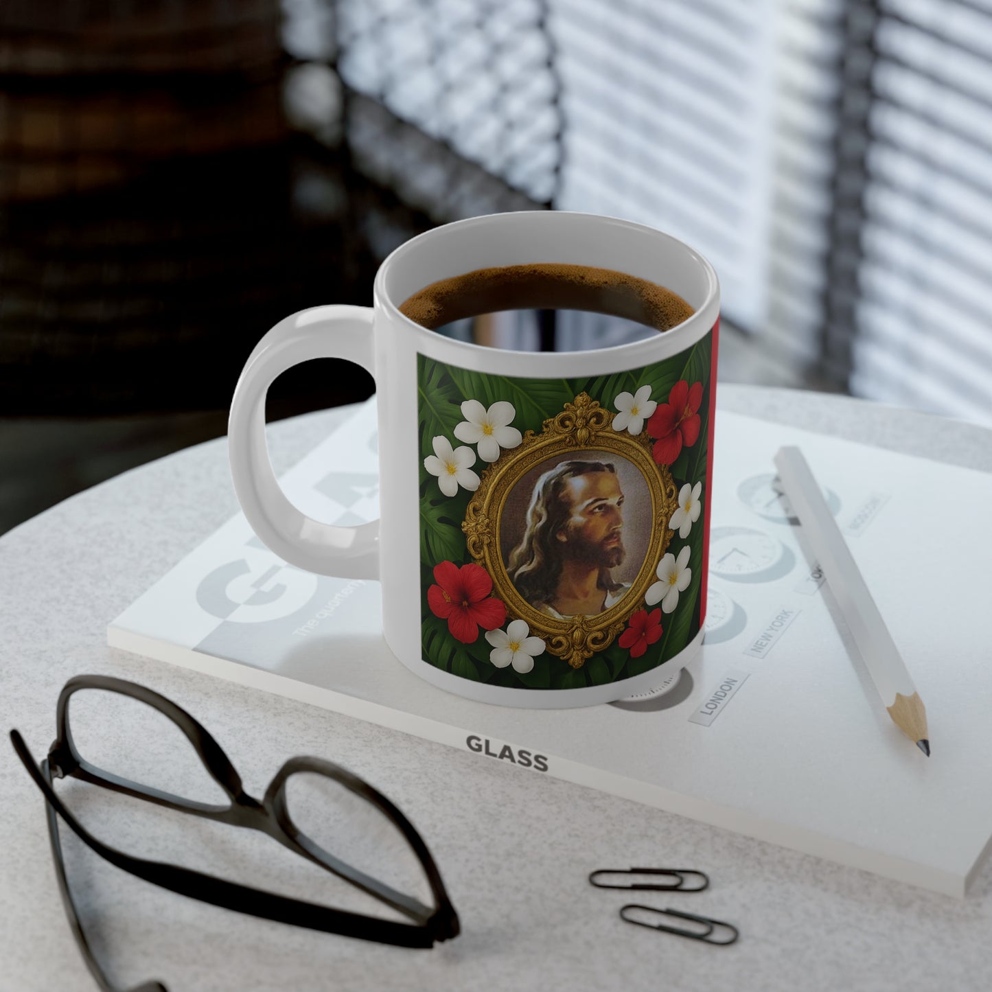 Religious Jumbo Mug, 20oz, Head of Christ | Tropical Coffee Cup