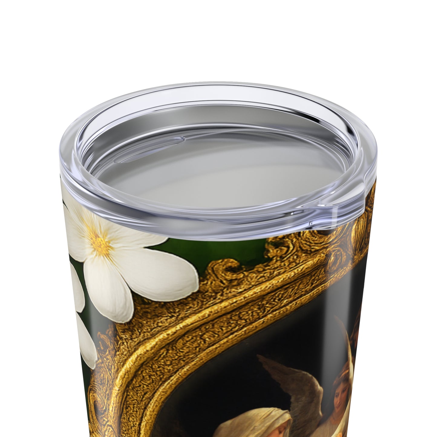 20oz Religious Glossy Tumbler, Stainless Steel / Song of the Angels, Mary & Jesus