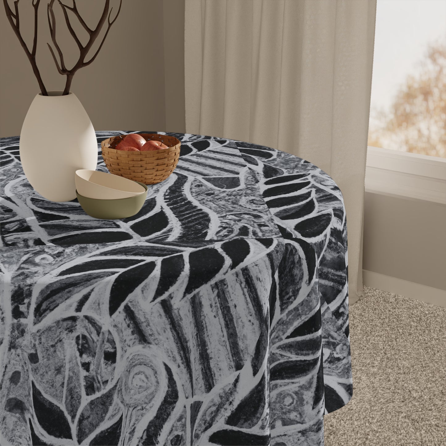 Amazon Whimsy/Noir Square Tablecloth, 55" x 55"