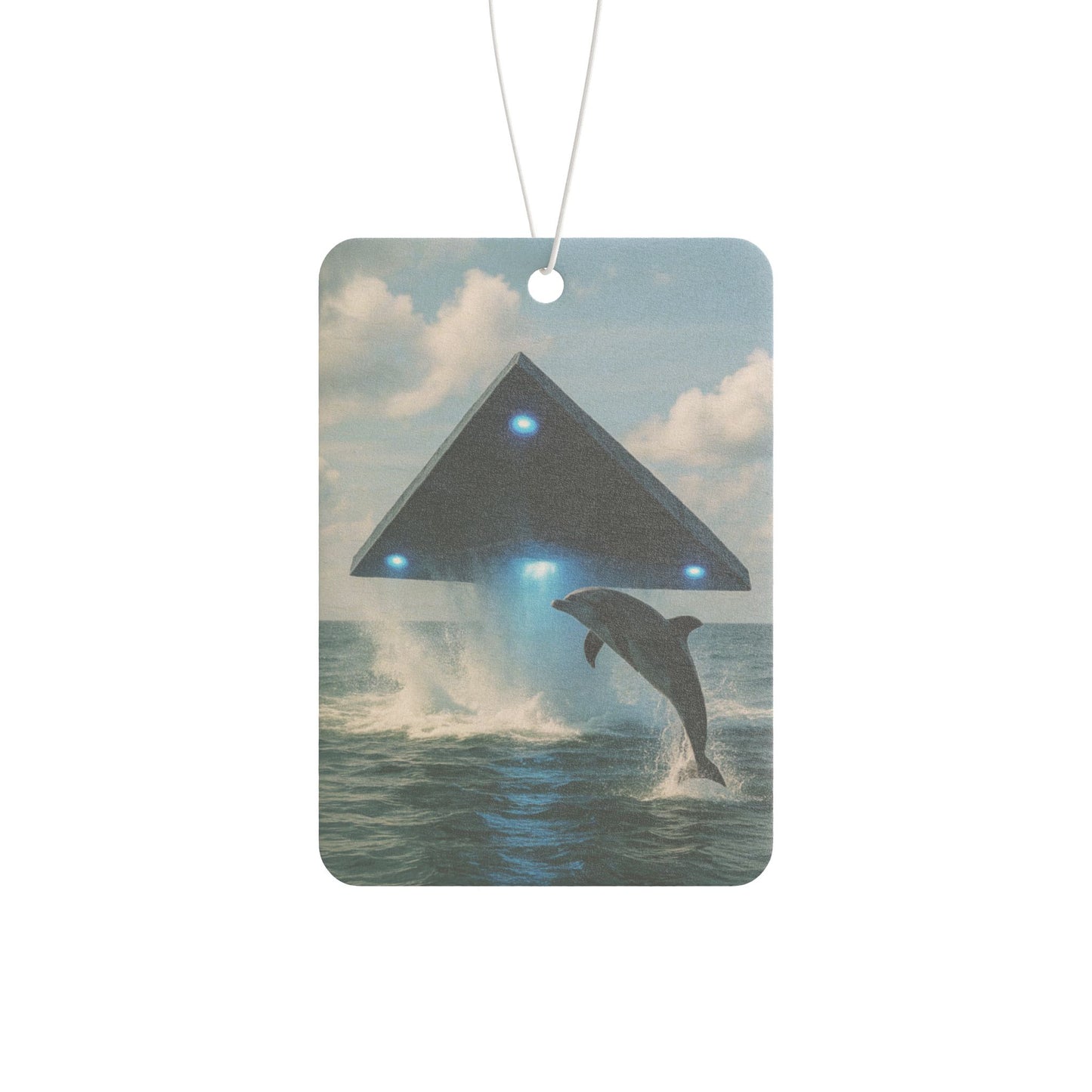 UFO and Dolphin Car Air Freshener - Vibrant Tropical Aromatic Décor