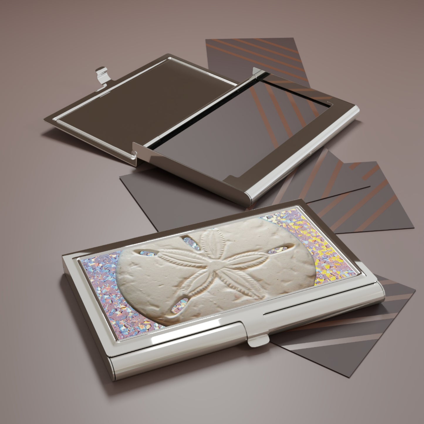 Business Card Holder/Case - Disco Sand Dollar