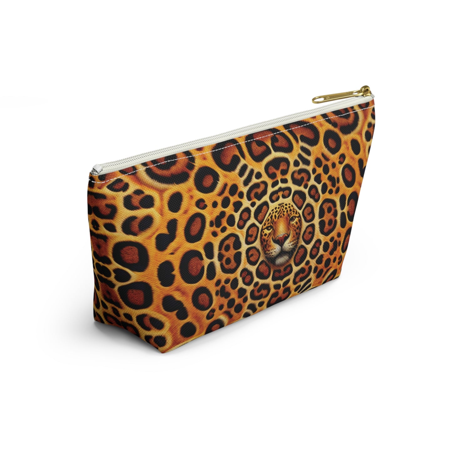 Tropical Accessory Pouch, 2 sizes | Makeup Bag | Perfect for Travel & Everyday Use / Kaleido Jaguar Spots