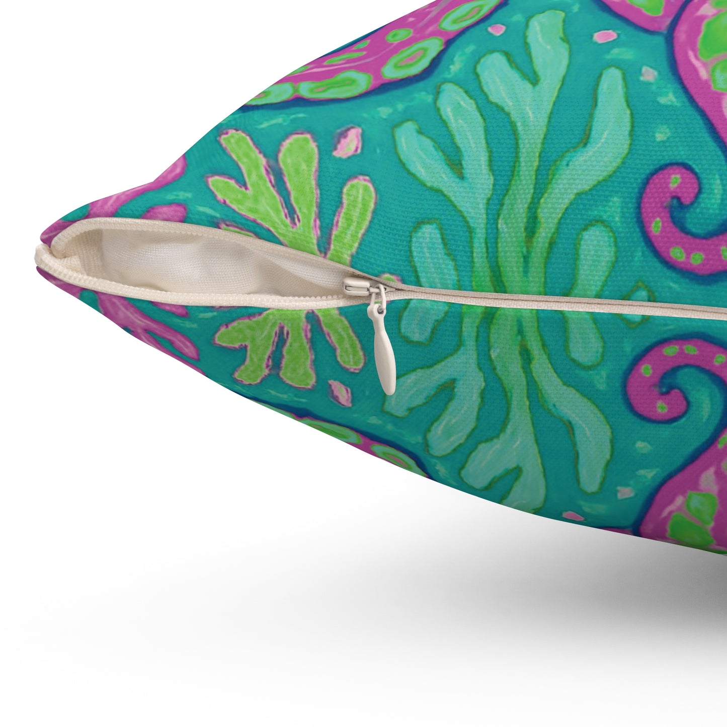 Decorative Pillow - Accent Cushion, 4 Sizes / Octopus Kraken Joe, Purple