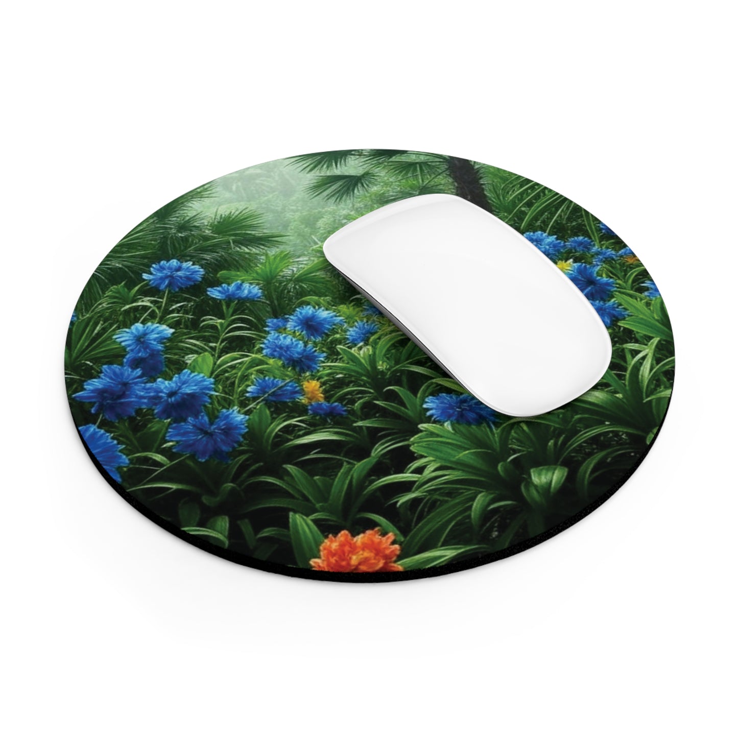 Tropical Mouse Pad, 2 Shapes - Beach Vibes for Home Office & Gamer / After a Rainforest Rain