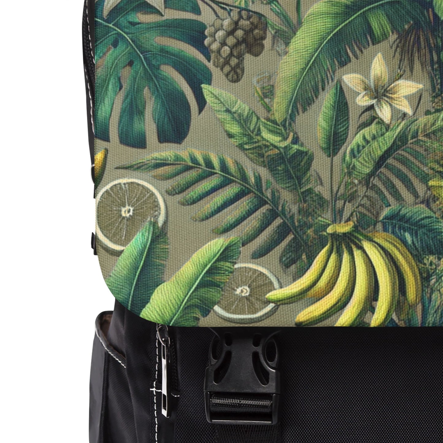 Palms and More Tropical Fruit/Taupe, Casual Backpack - Perfect for Everyday Adventures