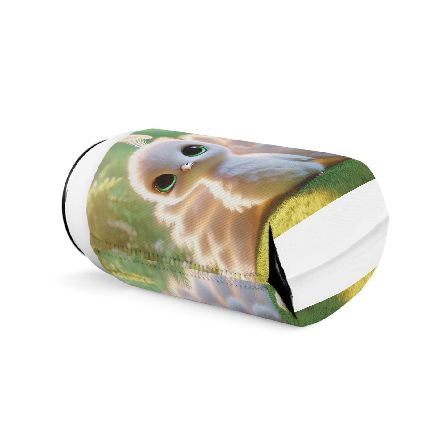 Baby White Peacock Cooler Sleeve - Perfect for Outdoor Picnics