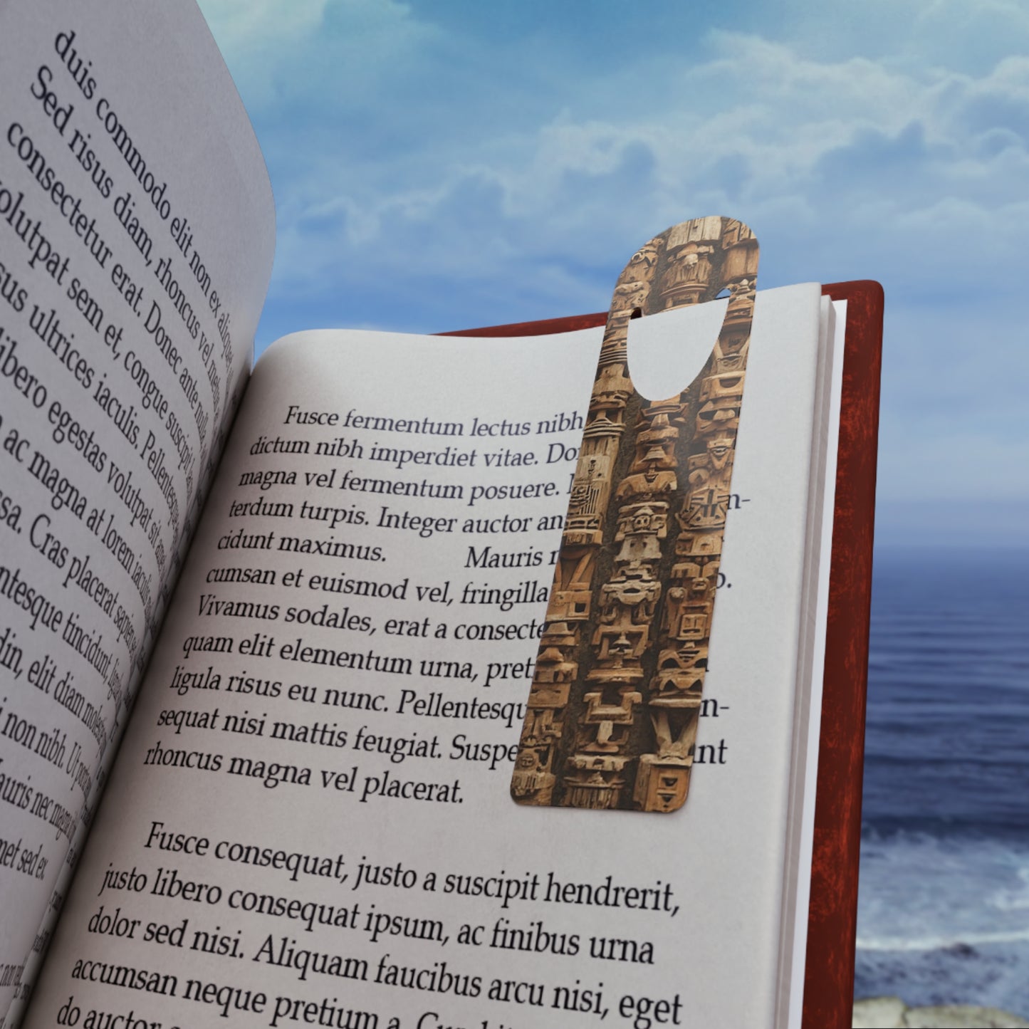 Bookmark - Aluminum, Ancient Tiki Totems