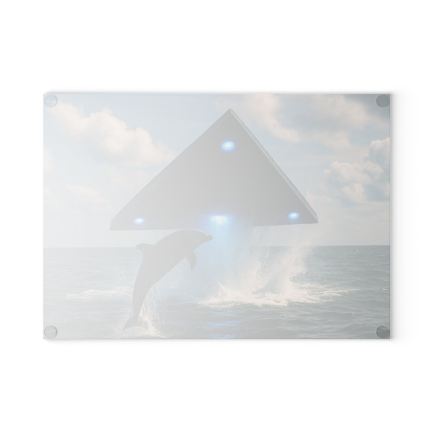 Glass Cutting Board, 2 sizes - UFO and Dolphin