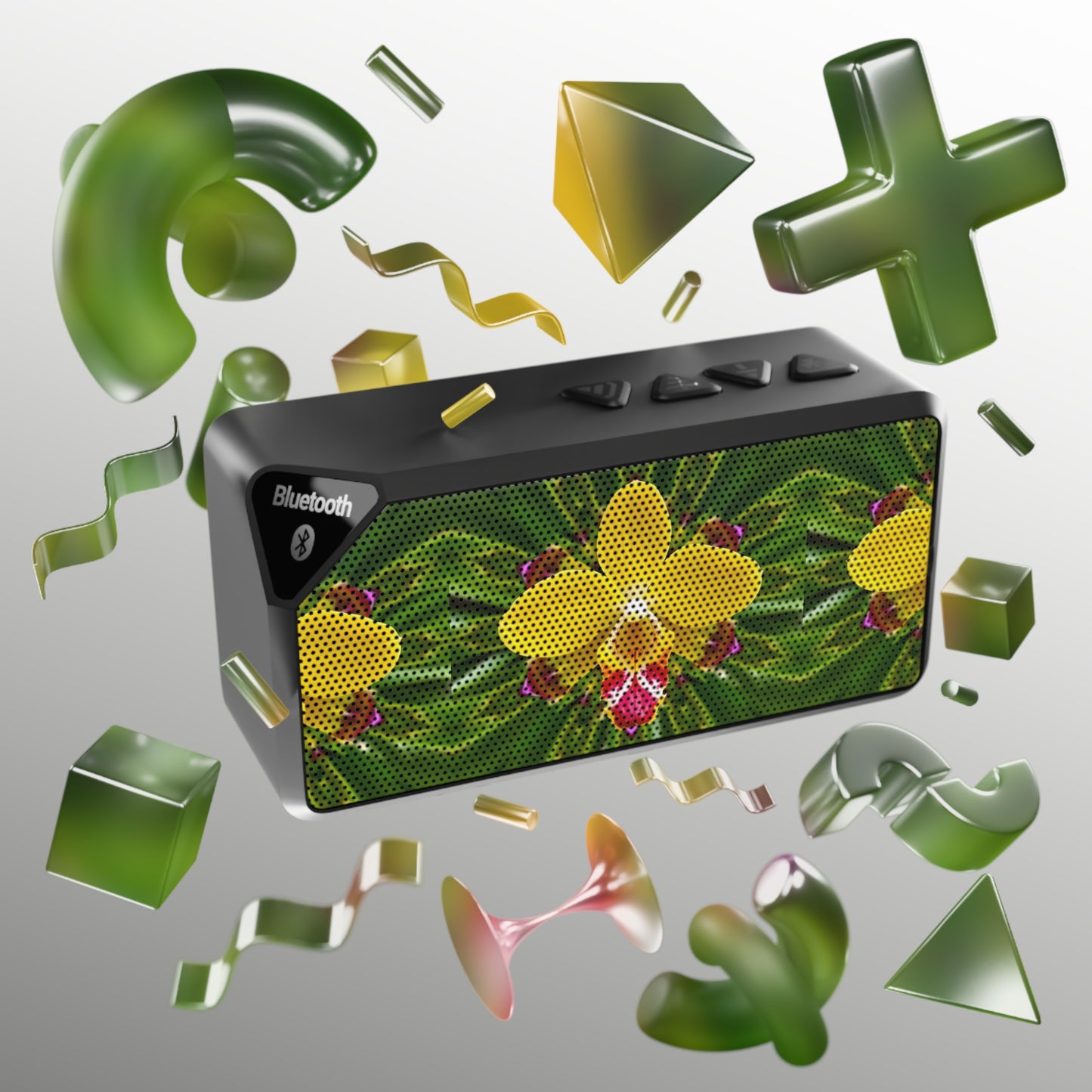 Jabba Bluetooth Speaker - Yellow Orchid Kaleidoscope
