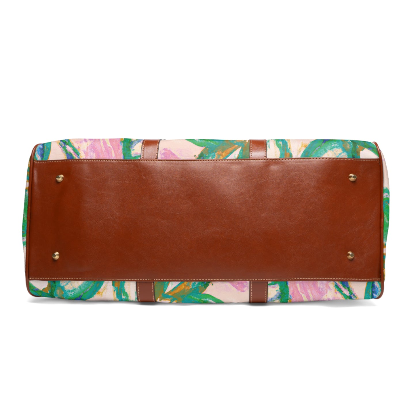 Tropical Waterproof Travel Bag - Perfect for Beach Getaways / Tropical Doodles, Pink