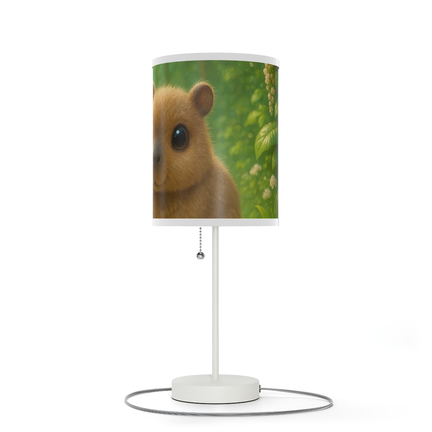 Lamp on a Stand, US|CA plug - Baby Peacock and Baby Capybara