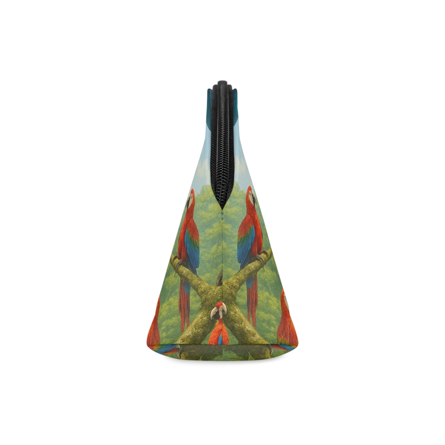 Makeup Bag - UFO and Macaws in Rainforest