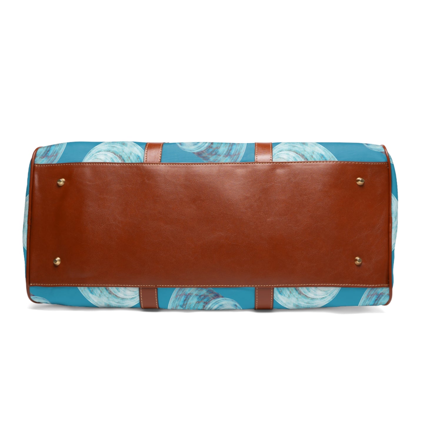 Tropical Waterproof Travel Bag - Perfect for Beach Getaways / Blue Turbuo Shell, Turquoise