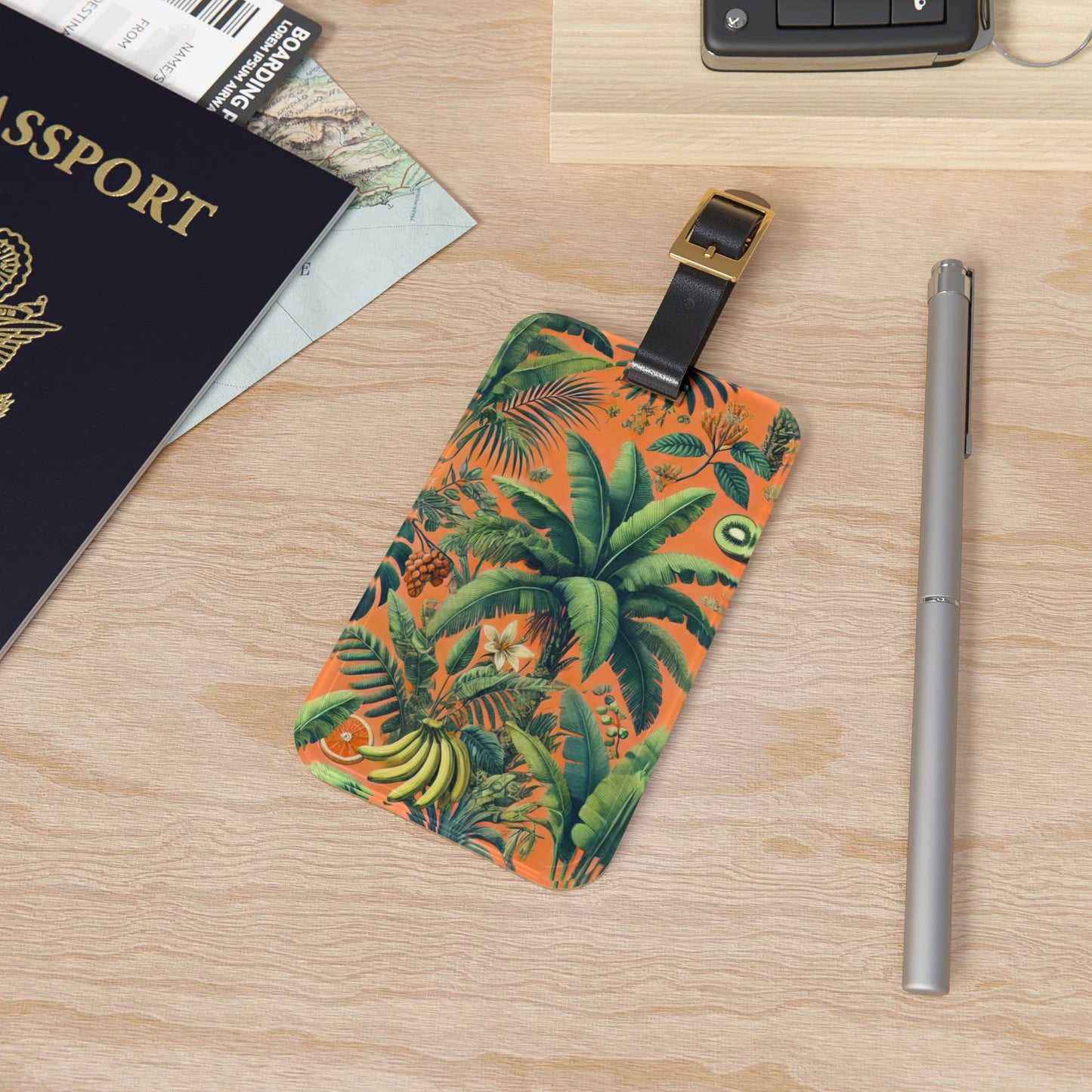 Luggage Tag - More Tropical Fruit, Orange