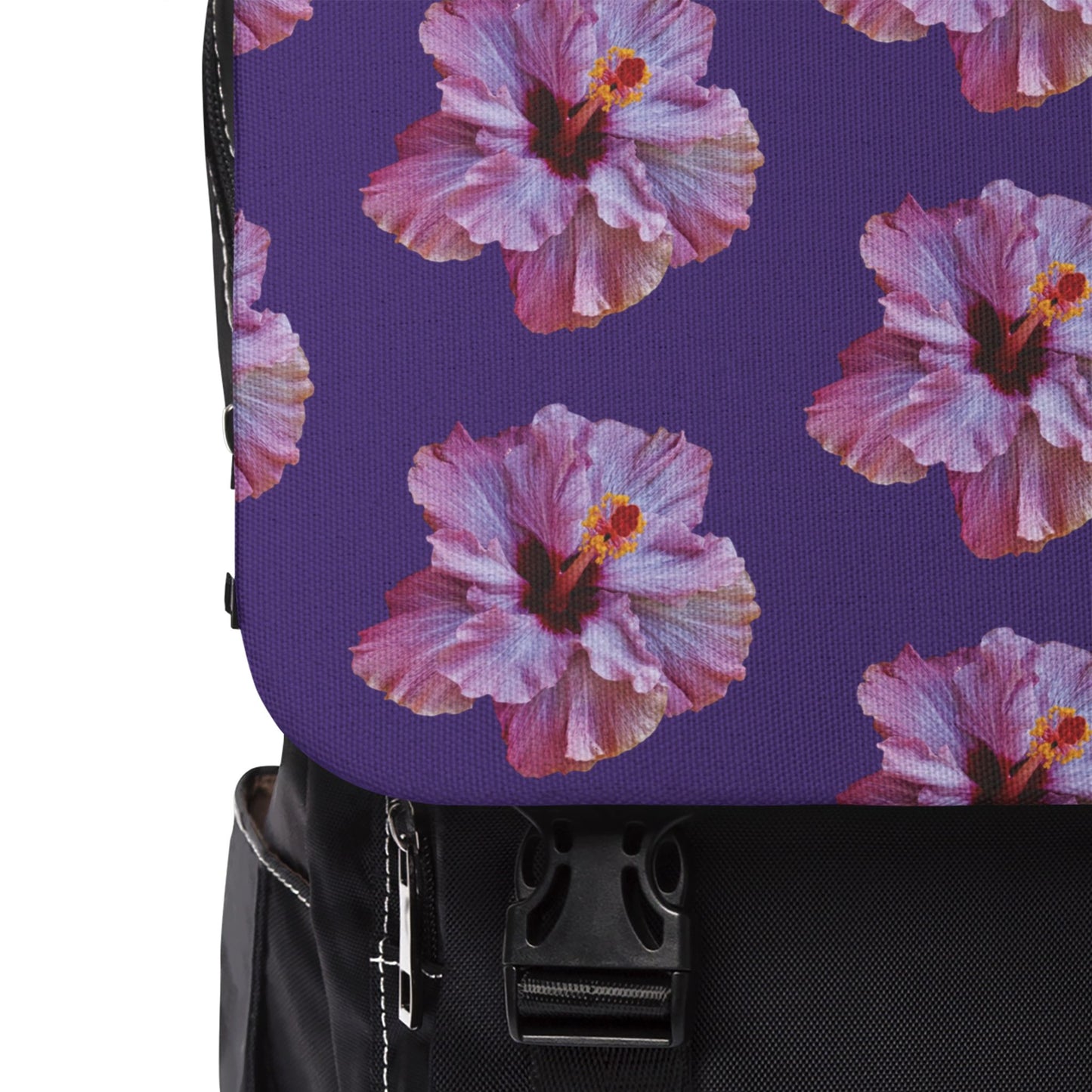 Purple Hibiscus Flower/Purple Casual Backpack - Perfect for Everyday Adventures