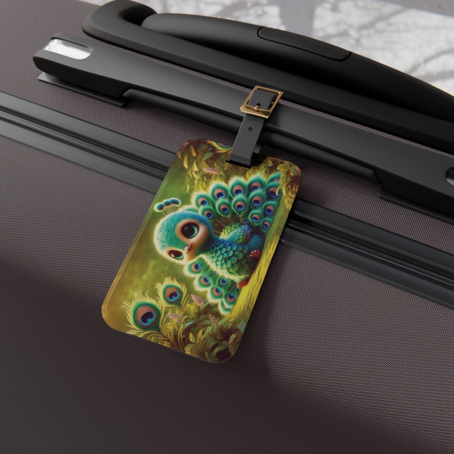 Luggage Tag - Baby Peacock
