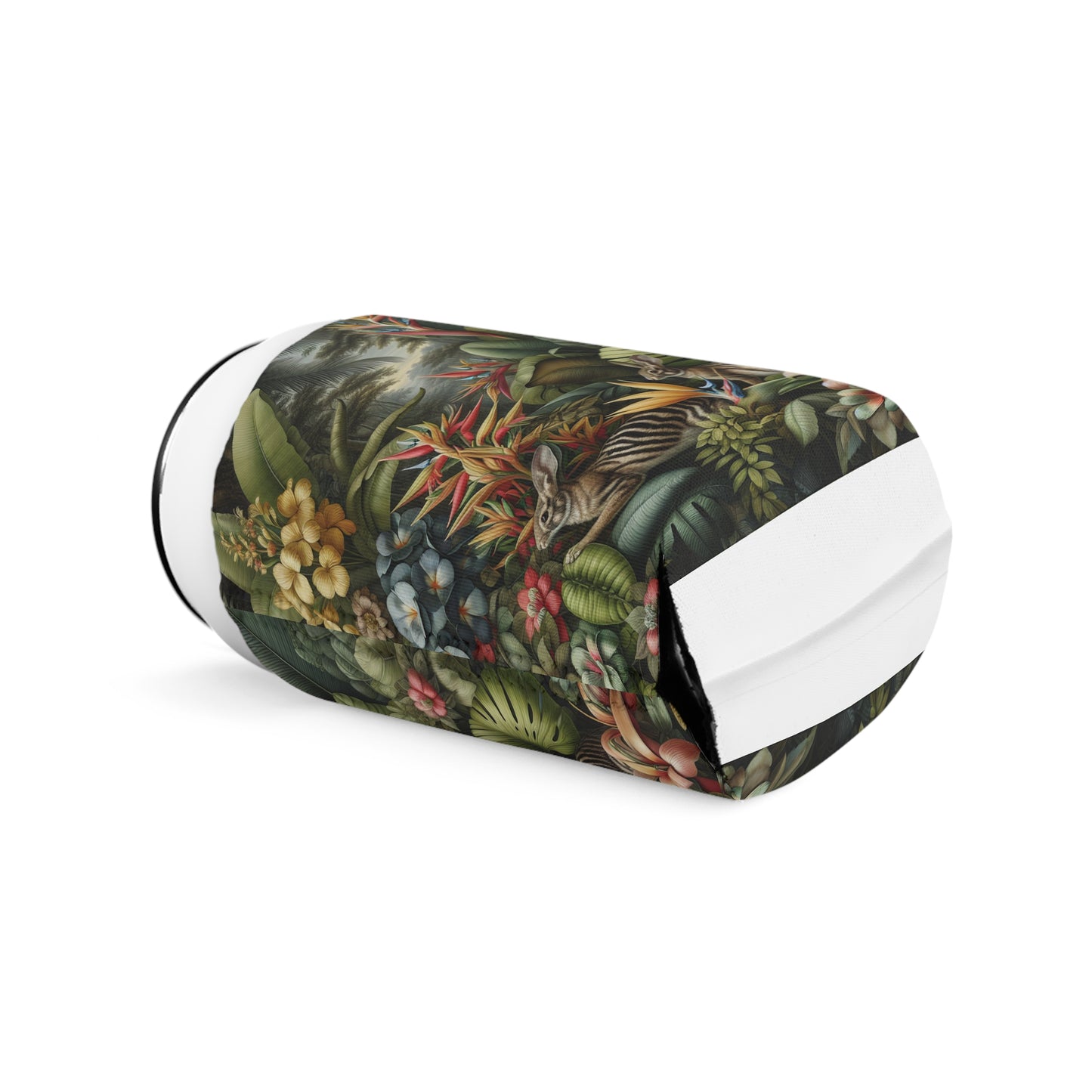 Rainforest Rabbit Outing Can Cooler Sleeve - Perfect for Outdoor Picnics