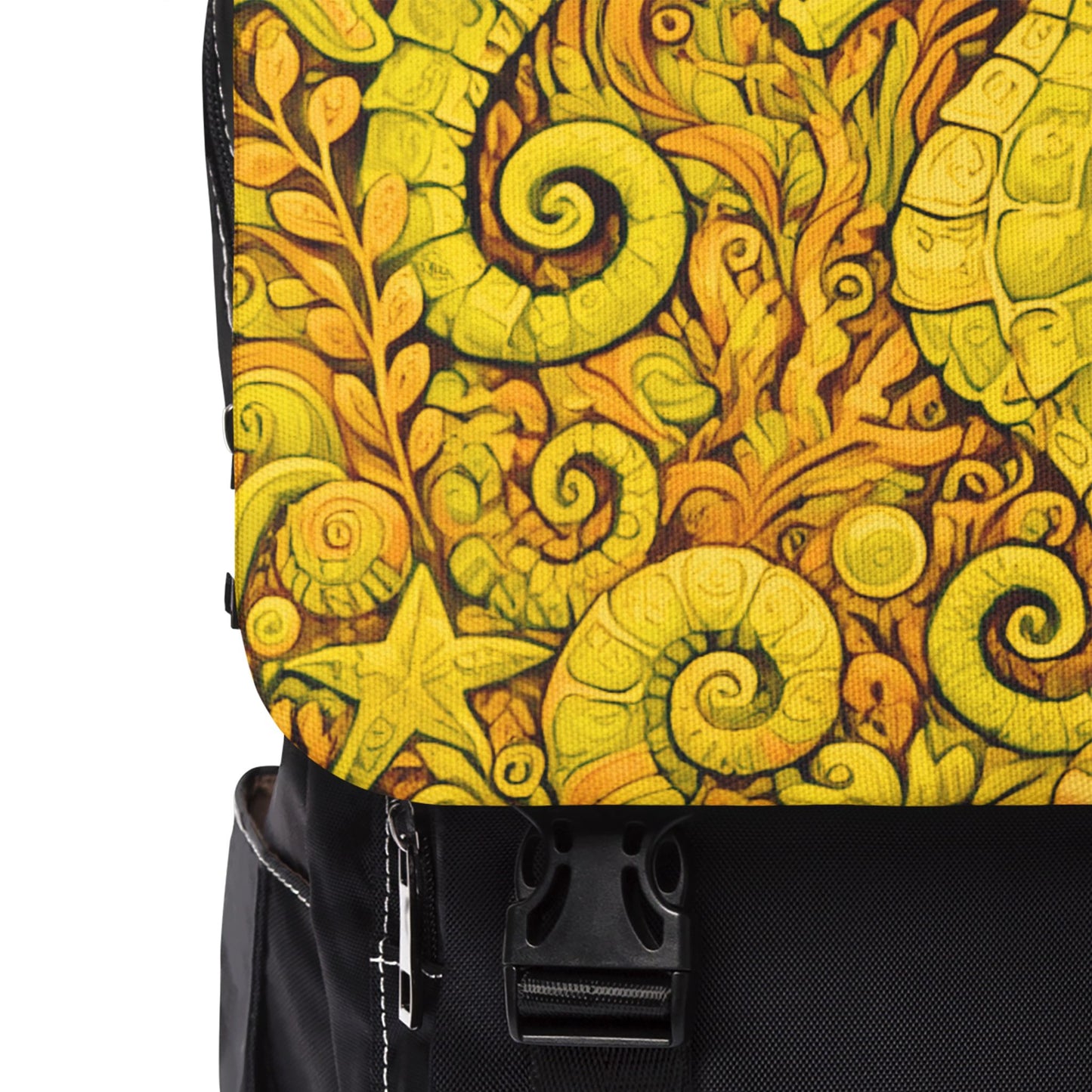 Seahorses/Yellow Casual Backpack - Perfect for Everyday Adventures