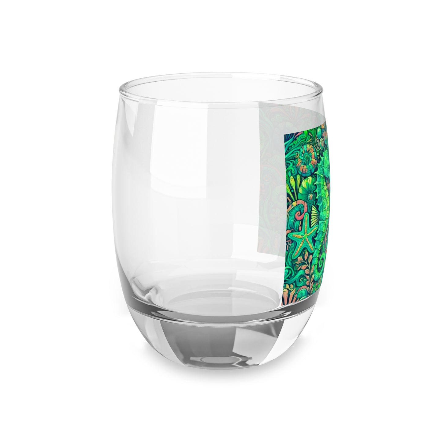 Whiskey Glass, Seahorse Trio/Hot Lime