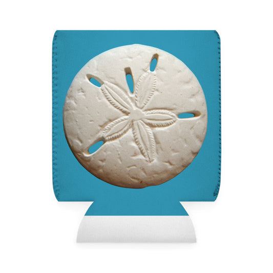 White Sand Dollar Can Cooler Sleeve - Perfect for Outdoor Picnics