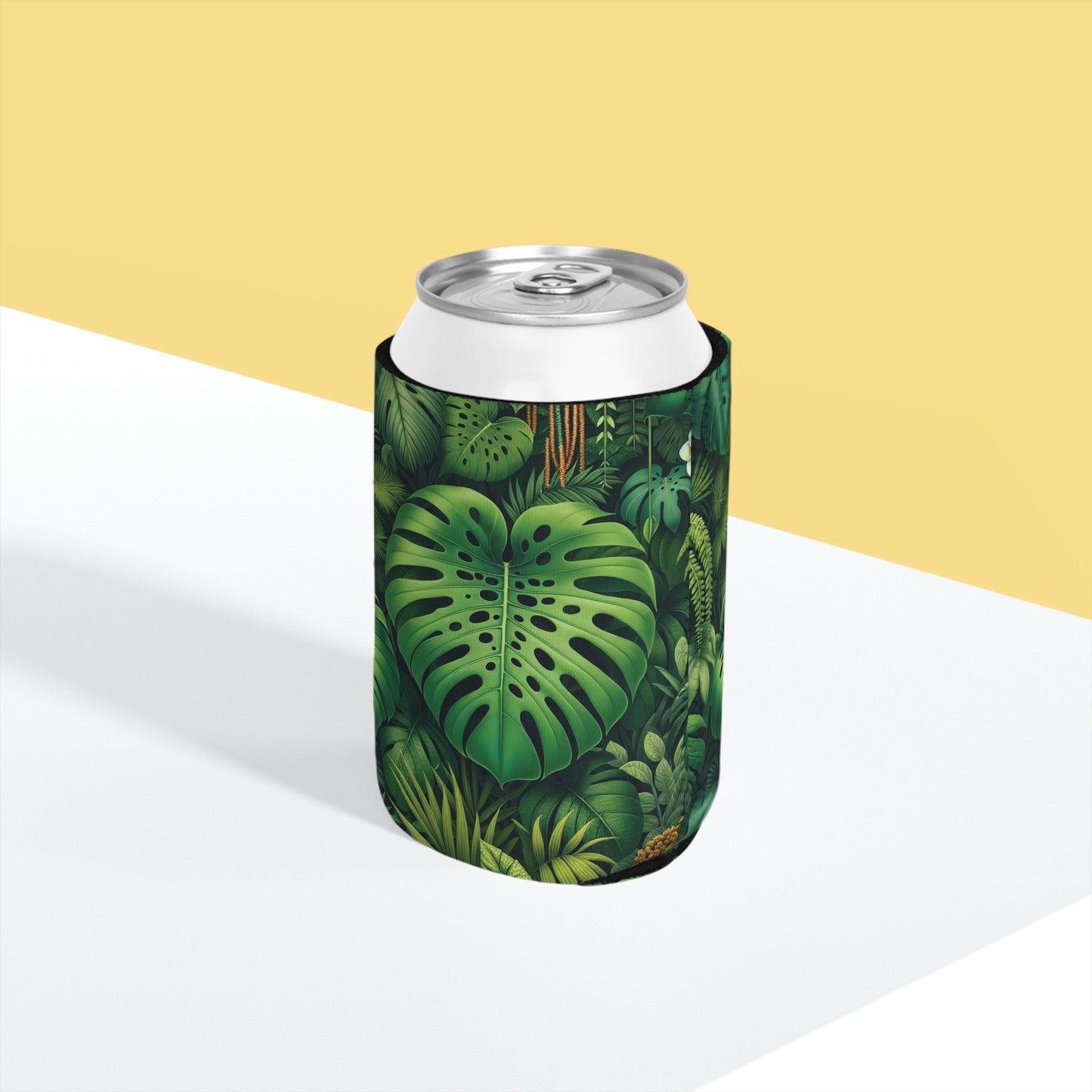 Rainforest Greenery Can Cooler Sleeve - Perfect for Outdoor Picnics