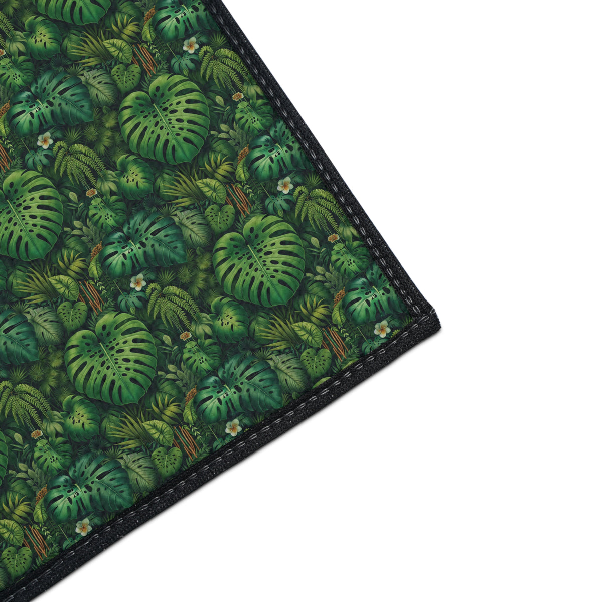 Heavy Duty Floor Mat, 5 Sizes – Tropical Area Rug for Home Décor / Rainforest Greenery
