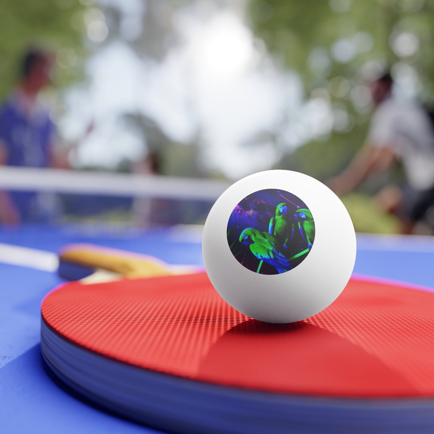 Tropical Paradise Ping Pong Balls - 6 Pack with Galactic Parrot