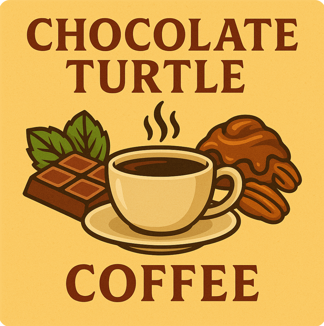 Chocolate Turtle Flavored Coffee, Specialty Grade