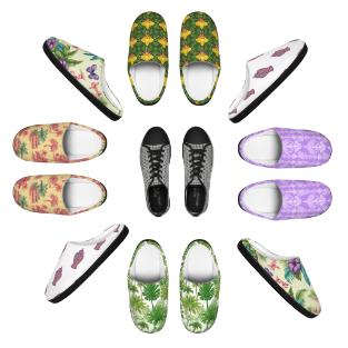 Shop variety of tropical-themed shoes and slippers for men, women and children