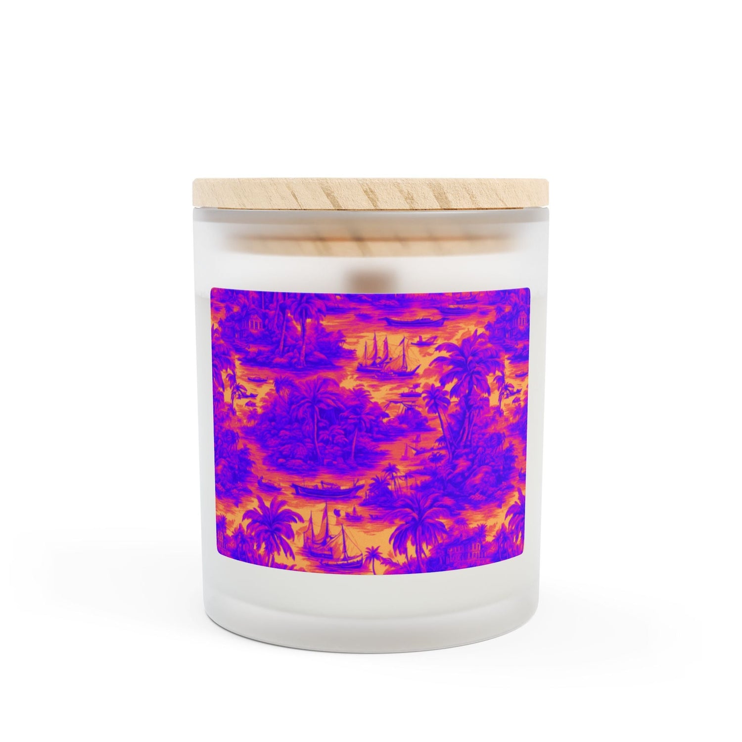 Frosted Glass Candles, 11 oz.