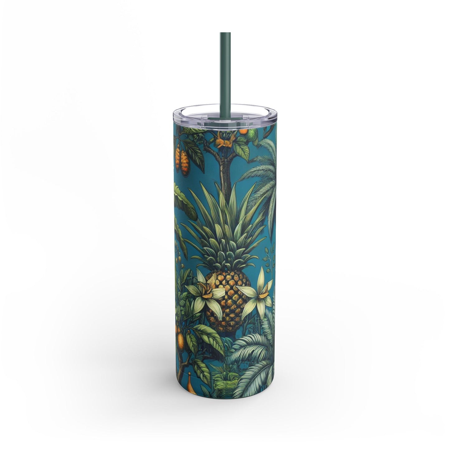 20oz Matte Tumbler, 7 Colors - Stylish Travel Cup - Tropical Fruit Blue