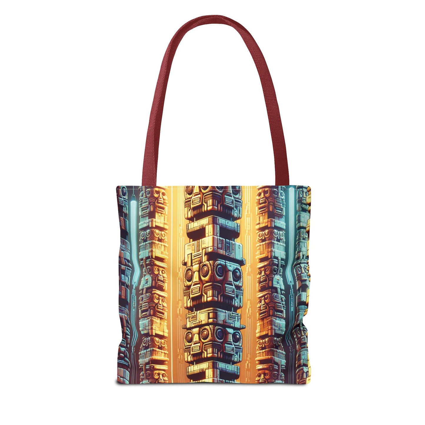 Techno Tiki Totems Tote Bag - 3 Sizes