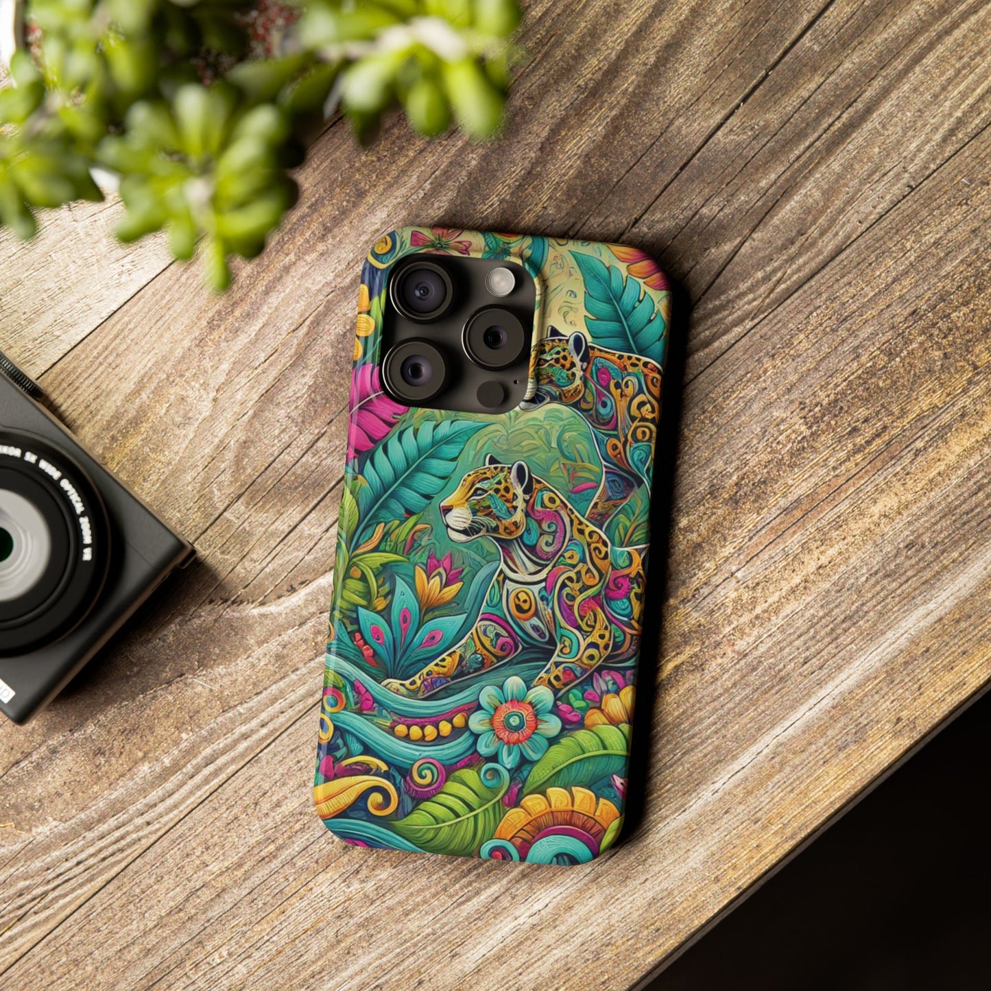 Slim Phone Cases - Jaguar Pop