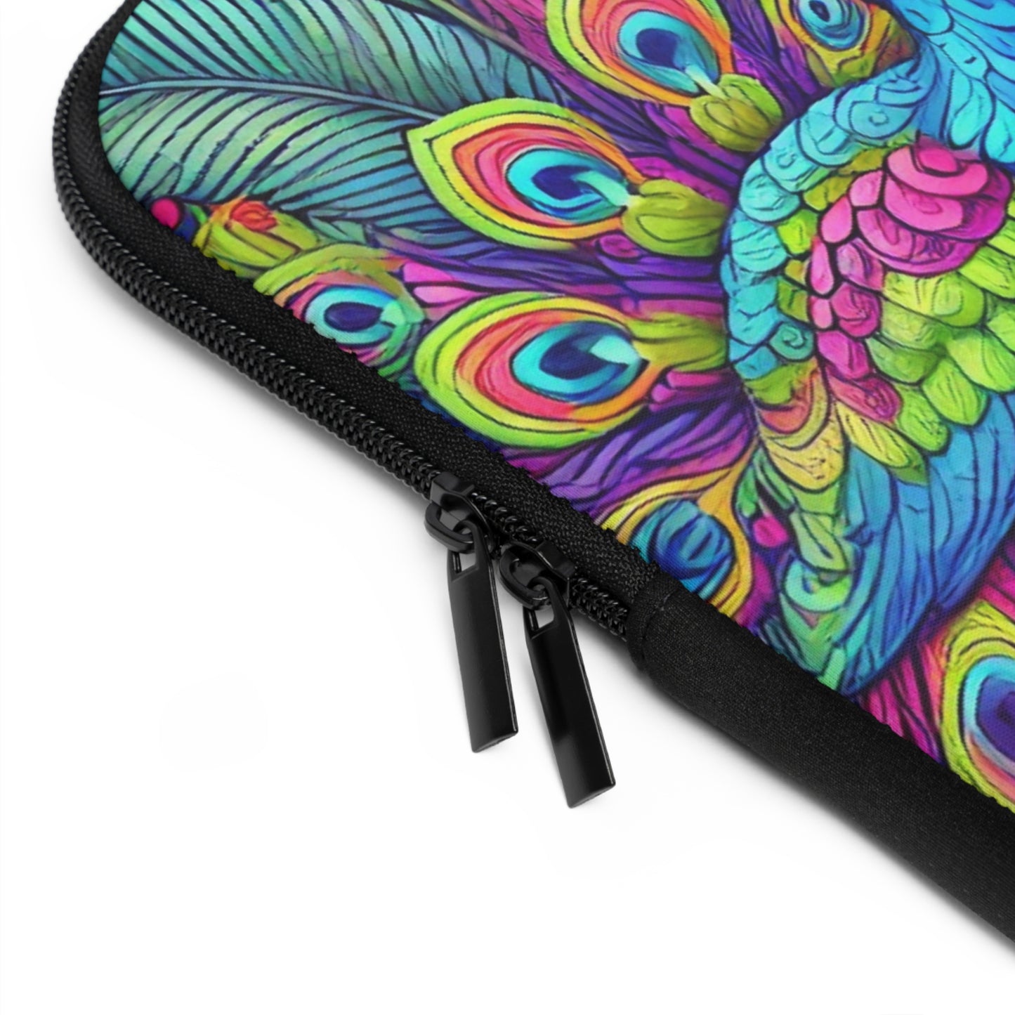 Tropical Laptop Sleeve, 5 Sizes - Perfect for Beach Lovers & Students / Rainforest Peacocks POP