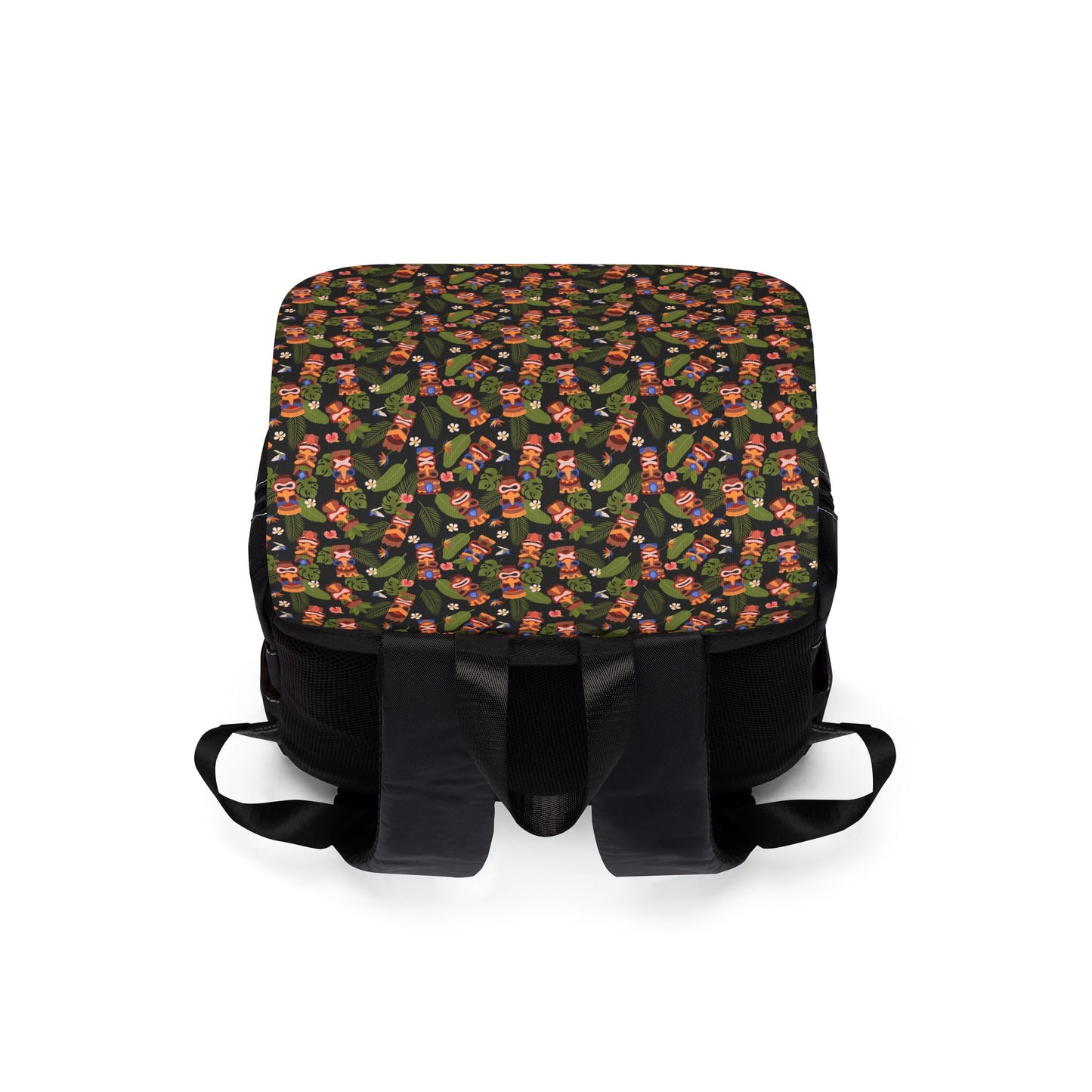 Tiny Tiki Masks / Tropical Unisex Casual Backpack - Perfect for Everyday Adventures