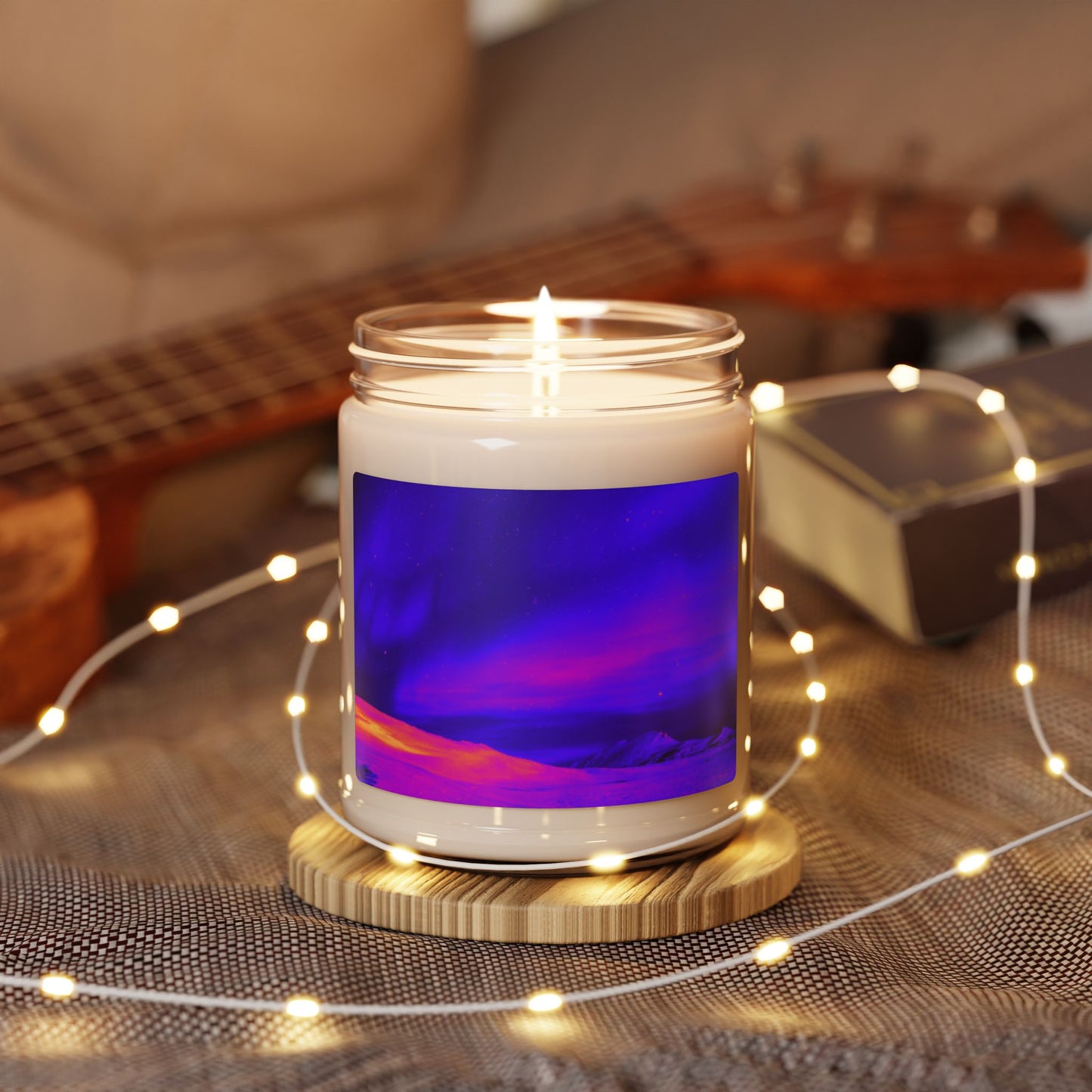 Scented Soy Candle, 9oz, Cold Ocean Lights, midnight