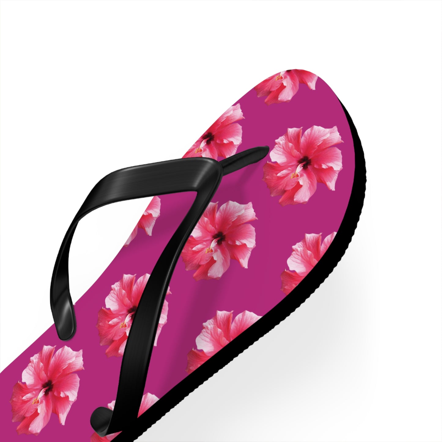 Flip Flops - Pink Hibiscus/Pink