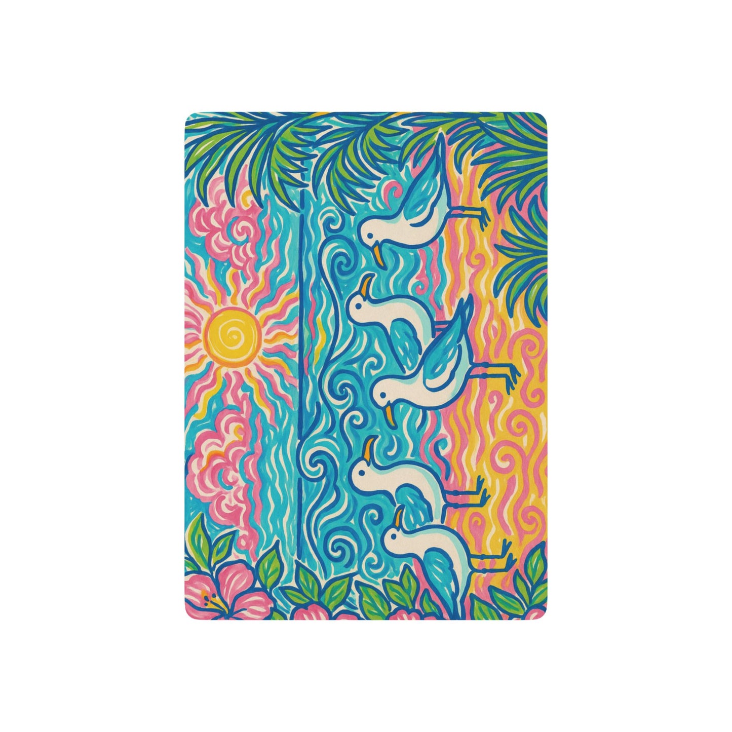 Poker Playing Cards - Tropical Beach Seagulls