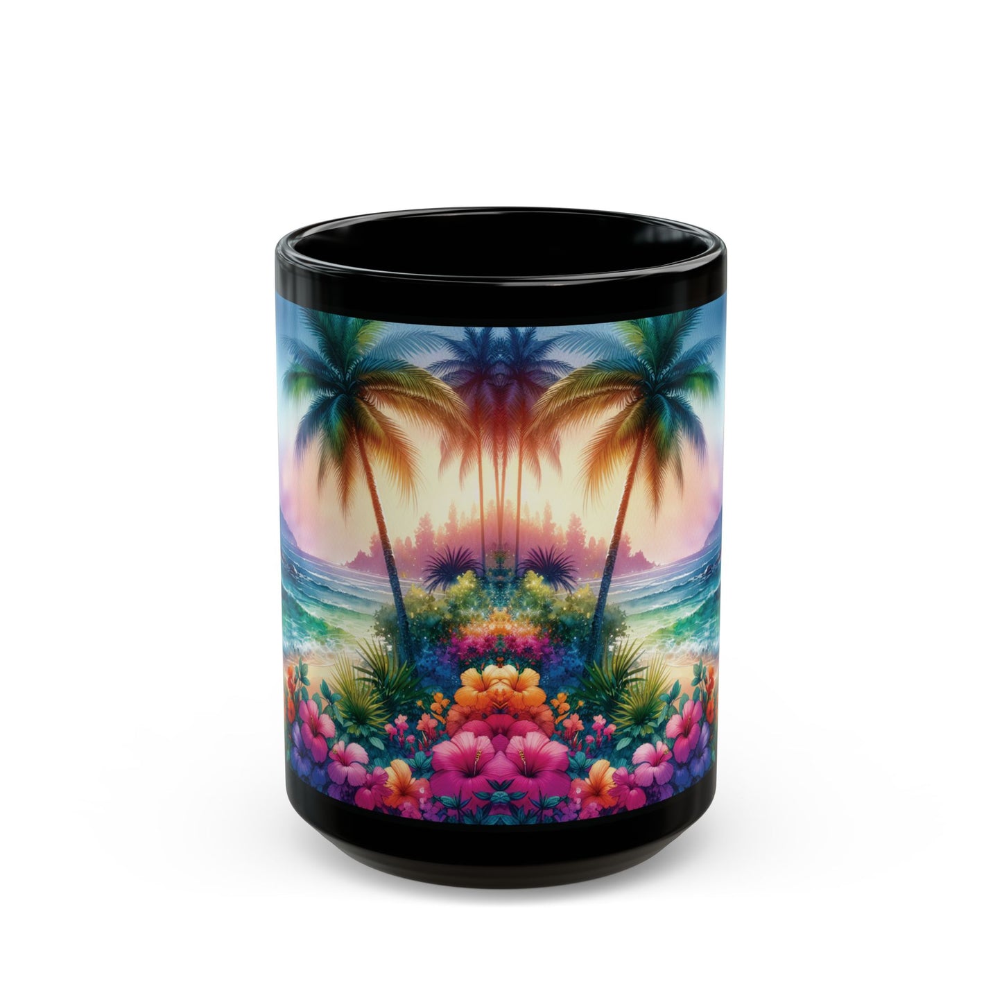 Black Coffee Mug - Bay of Peace