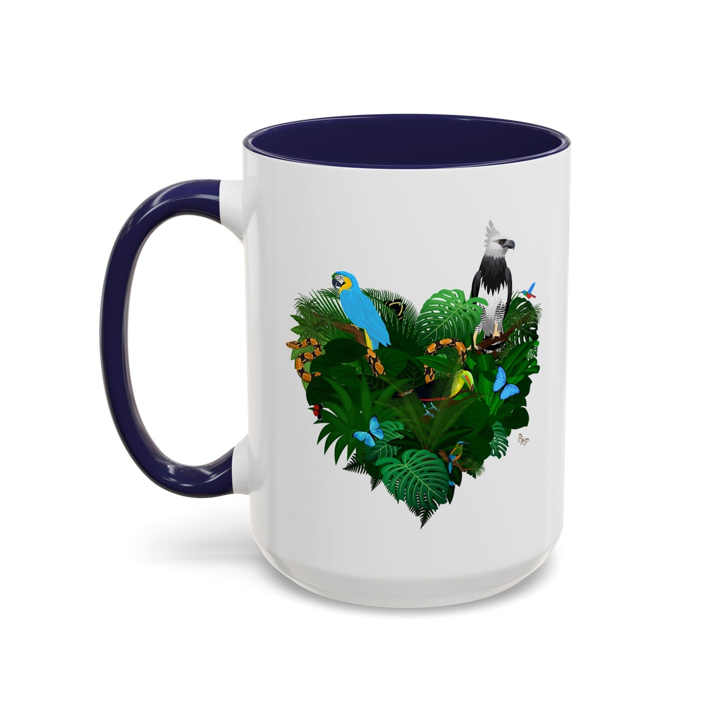 Accent Coffee Mug | Tropical-Inspired Drinkware / Rainforest Love