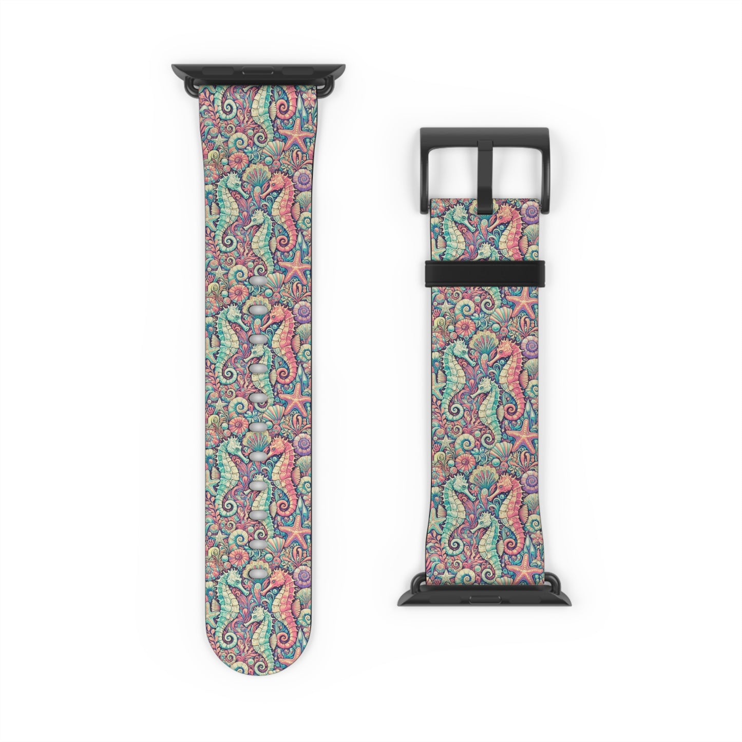 Apple Watch Band - Tropical Seahorse Trio, Retro