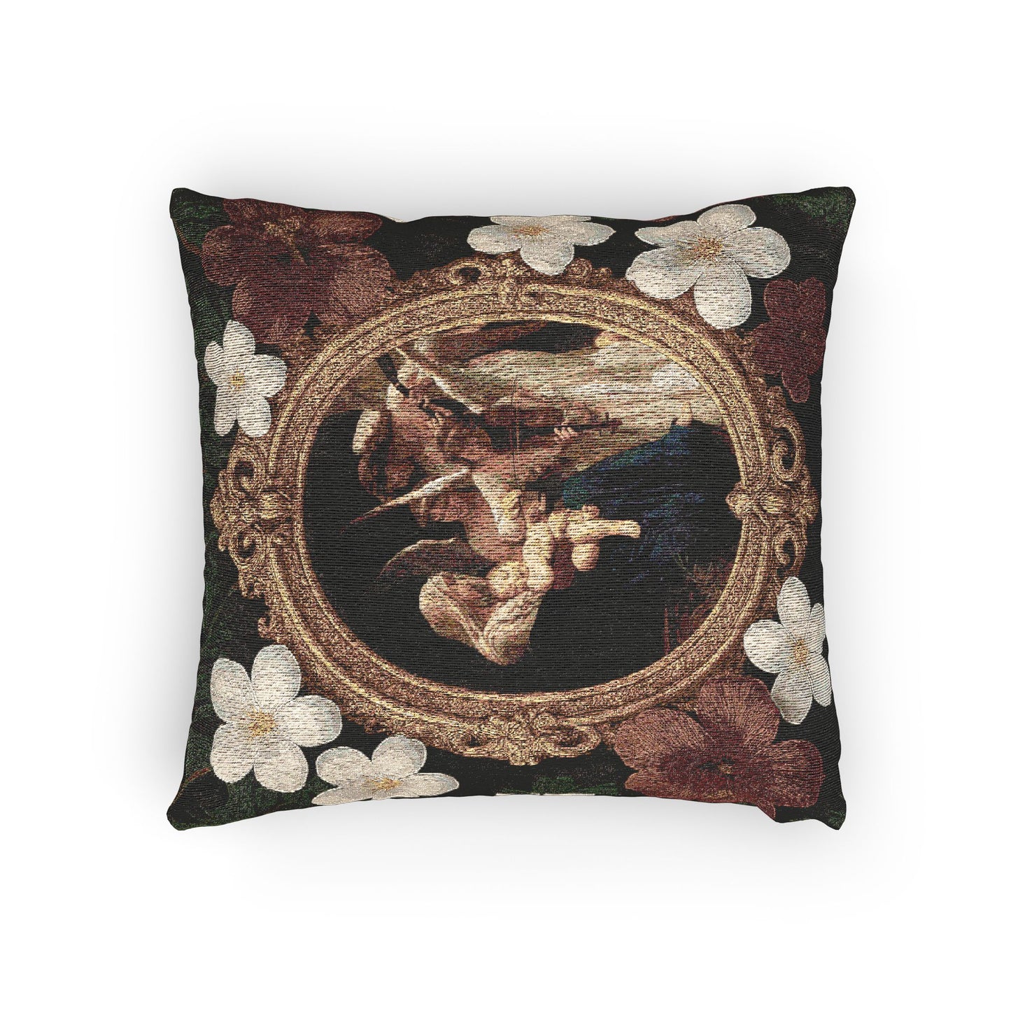Woven Pillow, 17"W x 18"L ~ Song of the Angels