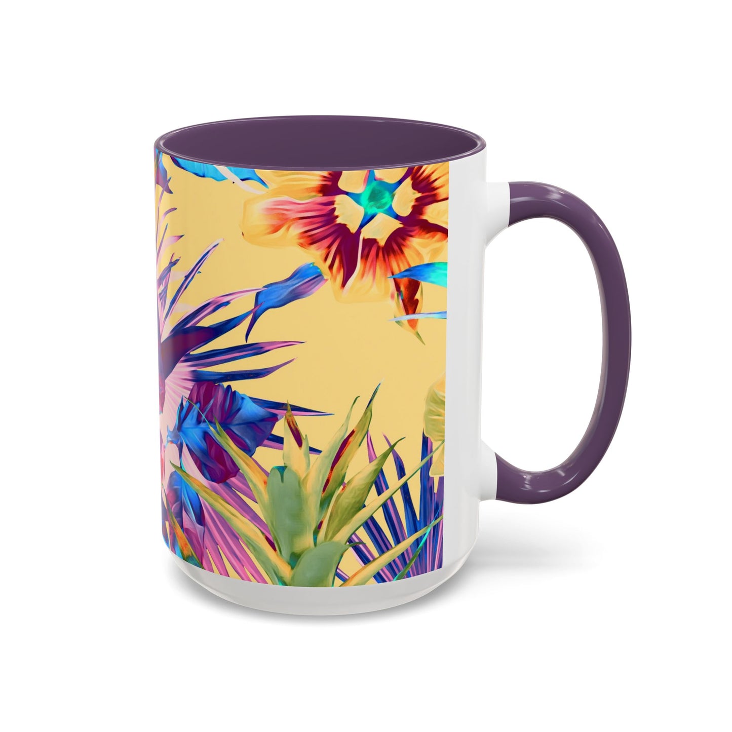 Accent Coffee Mug (11, 15oz), Plant Palooza, orange sherbet / Various Colors