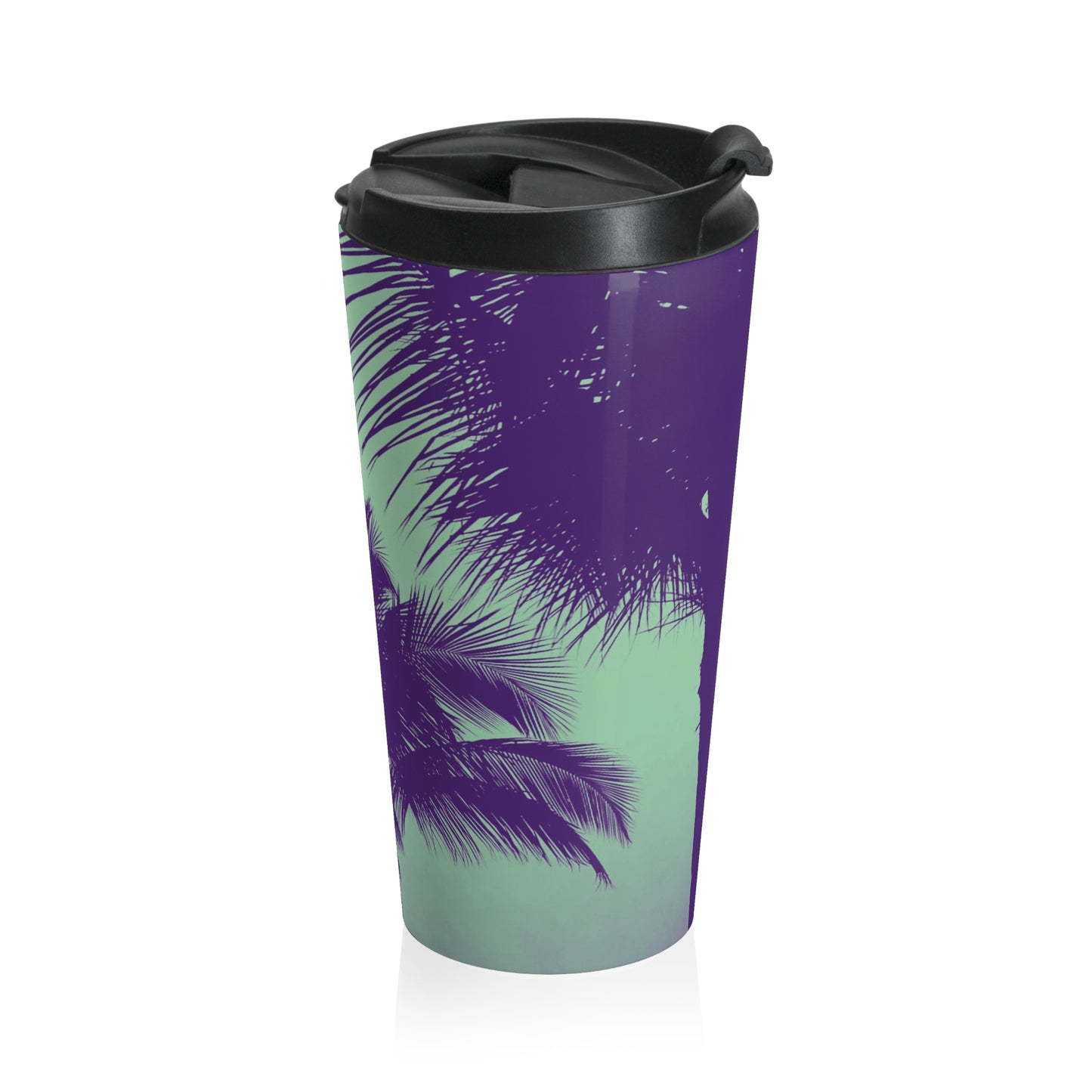 15 oz. Stainless Steel Travel Mug / Palm Glow Mint