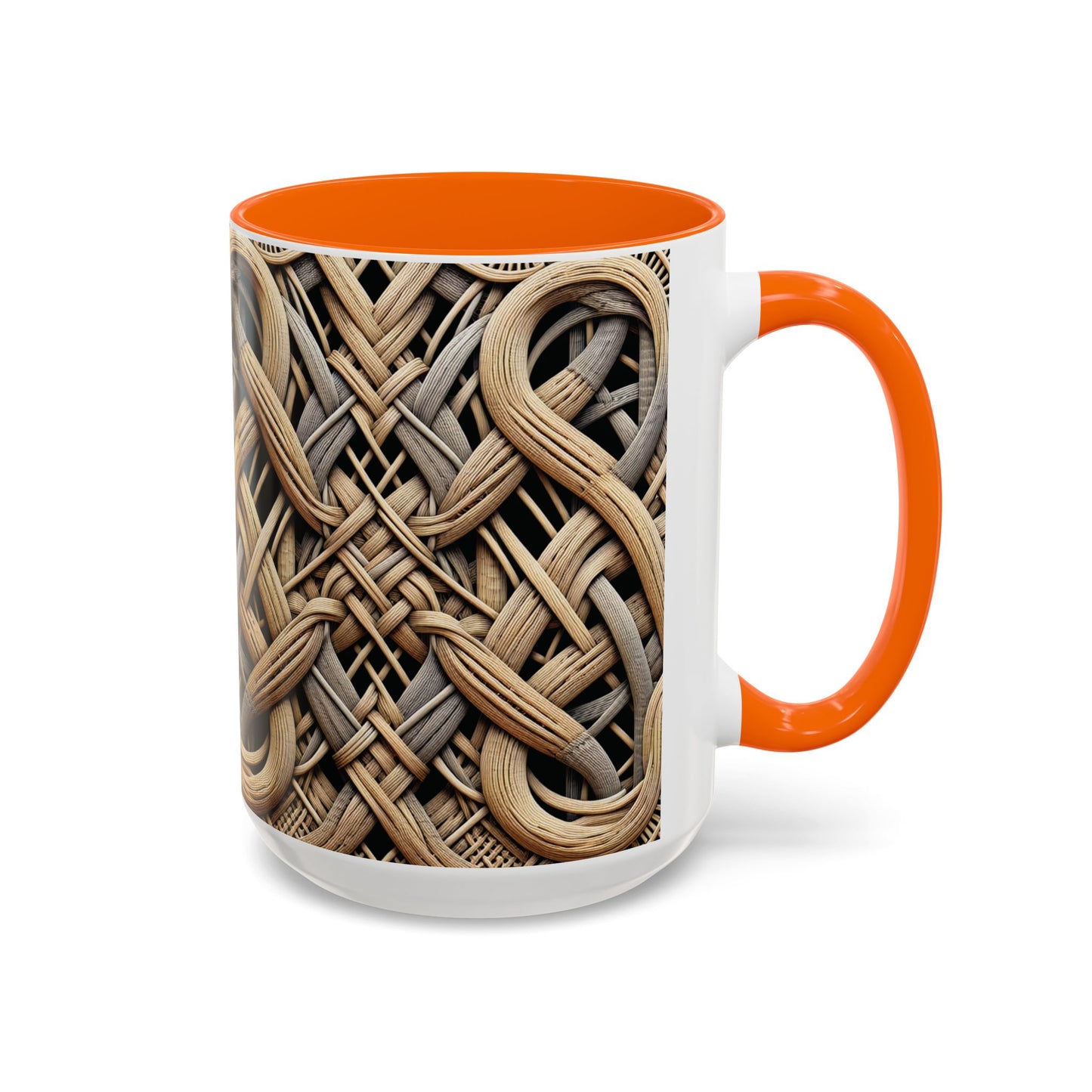 Accent Coffee Mug (11, 15oz), 8 Colors - Beach Wicker