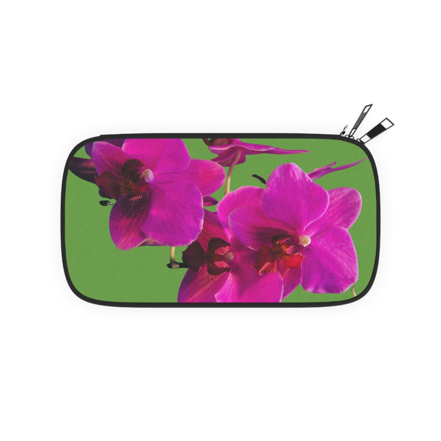 Passport Wallet - Three Purple Fuchsias, Lt. Pink