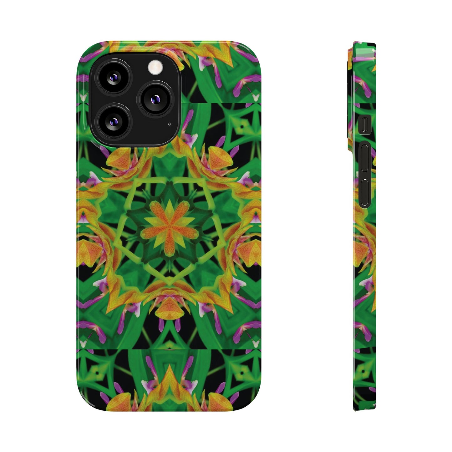 Slim Phone Cases - Orchid Kaleidoscope #2