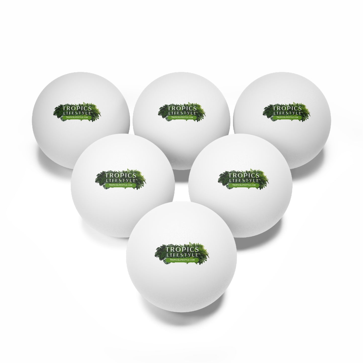 Tropical Paradise Ping Pong Balls - 6 Pack with TropicsLifestyle.com